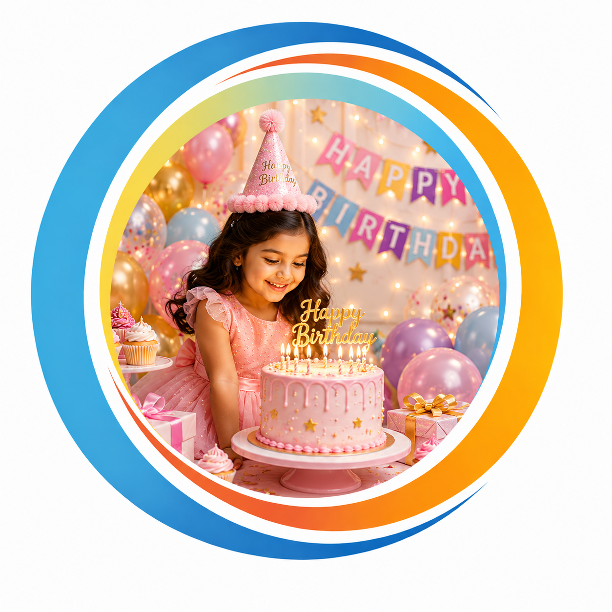 English Birthday Invitation Card