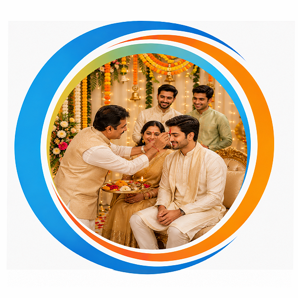 English Tilak Invitation Cards
