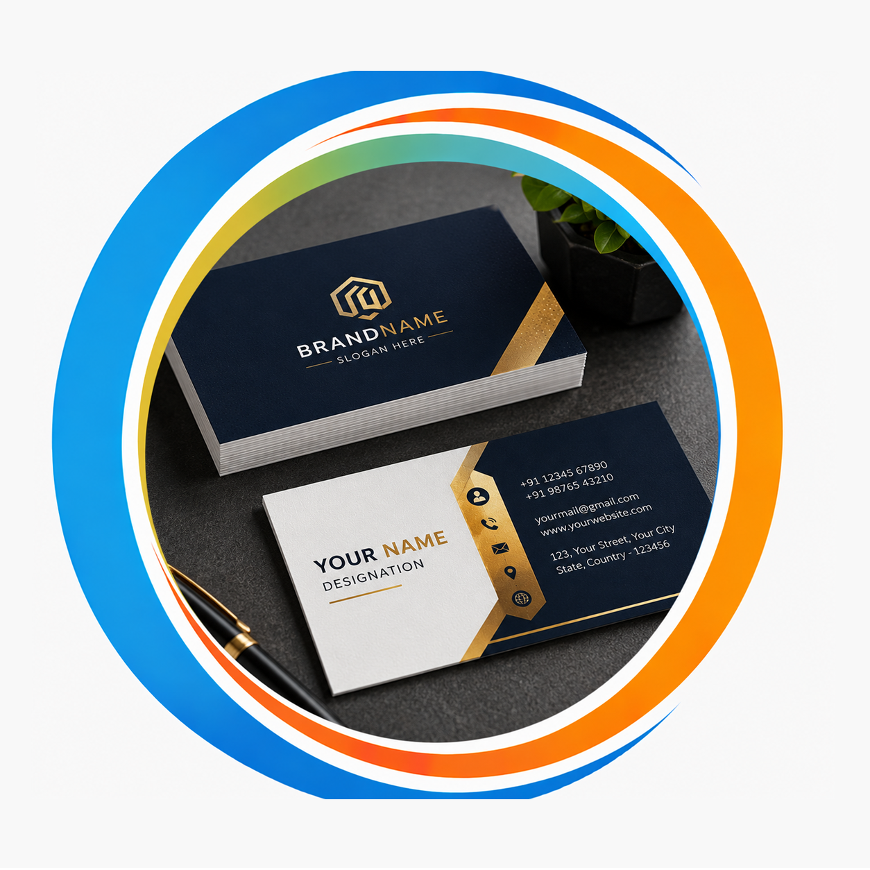 English Visiting Card